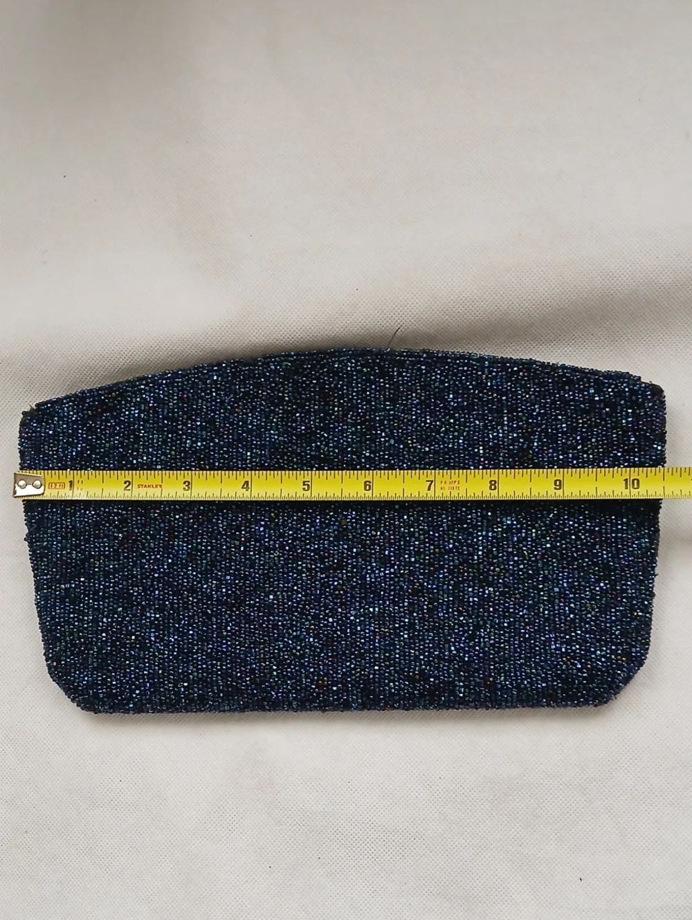 Lefaye Womens Beaded Navy Blue Evening Clutch Bag Party